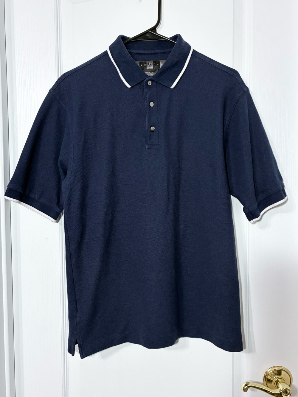 Y2K VTG Nike Golf Polo Shirt Navy Blue White Trim Men’s Small